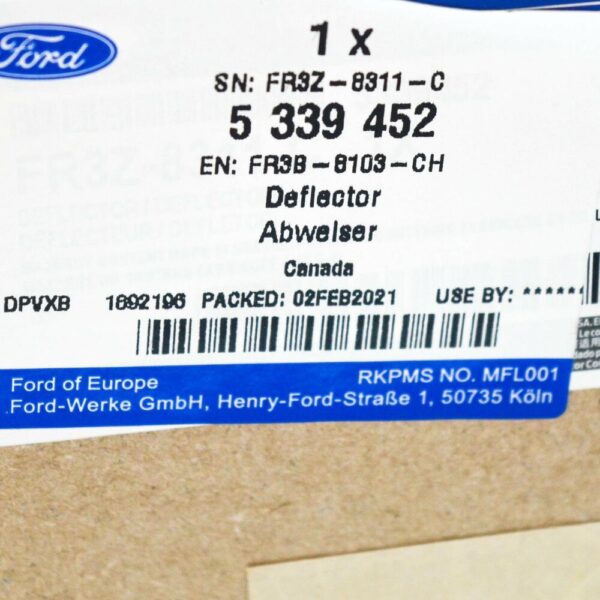5339452 - NEW FORD USA MUSTANG MK6 COUPE FRONT LEFT RADIATOR AIR GUIDE 5339452 ORIGINAL