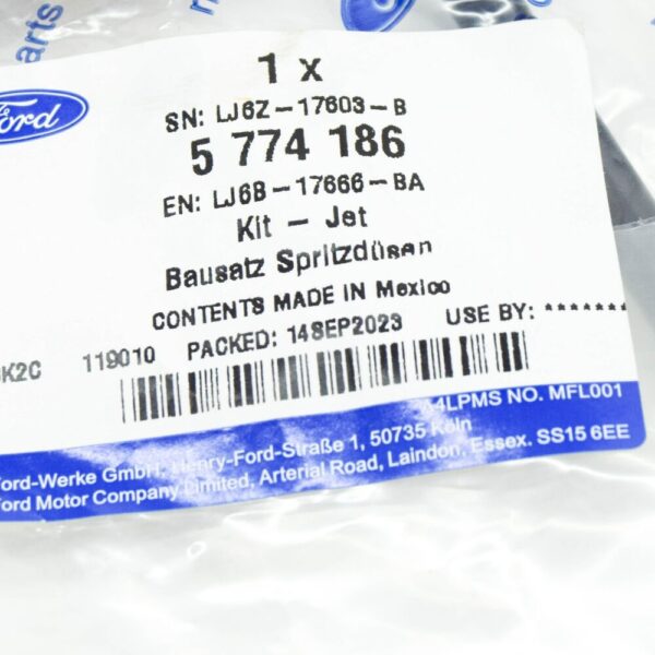 5774186 - FORD KUGA MK3 WINDSCREEN WASHER JET KIT 5774186 LJ6B-17666-BA NEW GENUINE