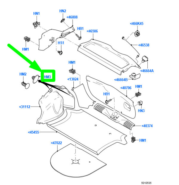 6678518 - NEW FORD FIESTA WS MK5 FILLING CHAMBER TRIM CLAMP 6678518 W700671-S300 ORIGINAL