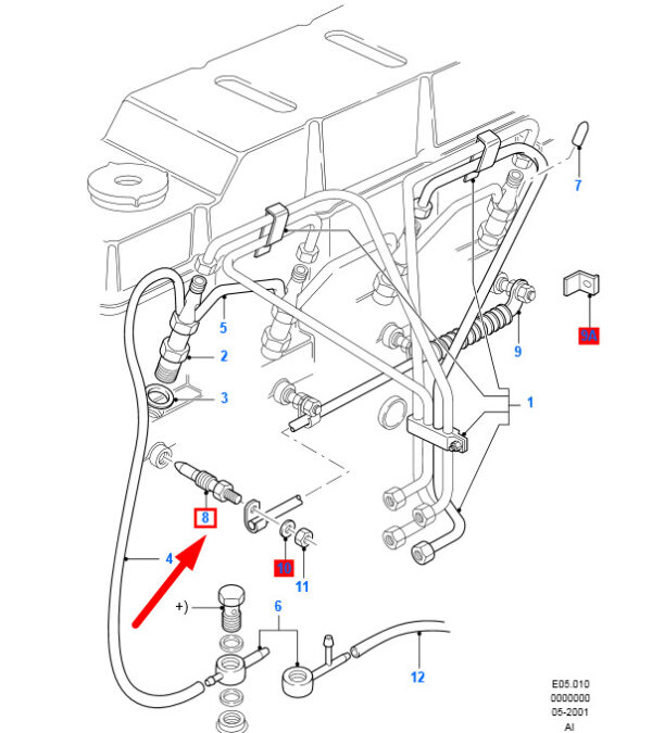 7088988 - NEW FORD MONDEO MK2 GLOW PLUG 7088988 93FF-6M090-AA GENUINE