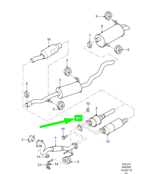 7257171 - NEW FORD GALAXY V191 MK1 EXHAUST SYSTEM PIPE GASKET 95VW-9451-EB 7257171