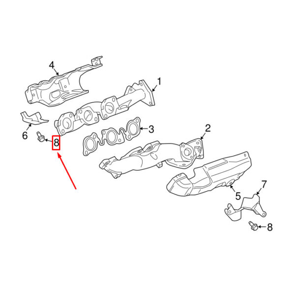 1316028 - LAND ROVER RANGE ROVER SPORT L494 Heat Shield Screw 1316028 NEW GENUINE