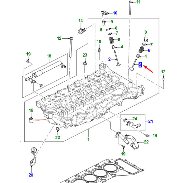 AJ814207 - JAGUAR F-PACE X761 Inlet Valve AJ814207 NEW ORIGINAL