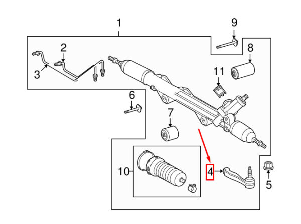 C2C20176 - JAGUAR XK COUPE X150 TIE ROD END RIGHT OUTER C2C20176 NEW GENUINE
