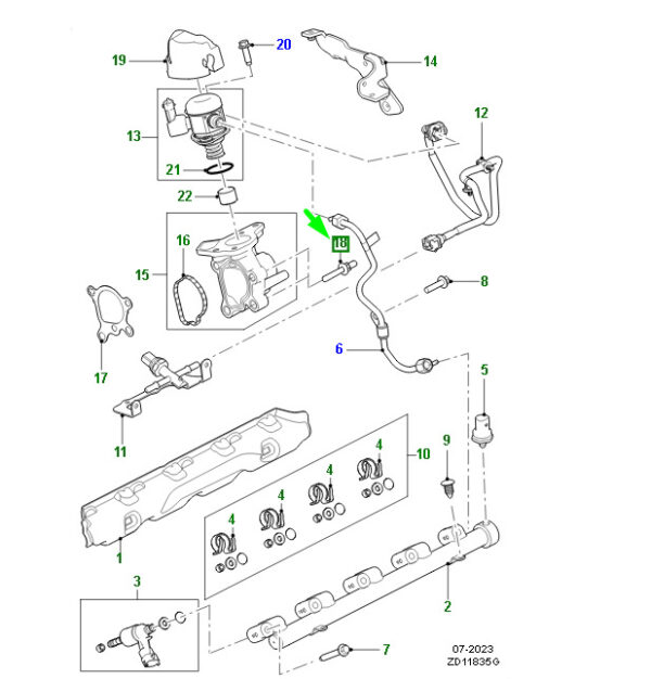 C2C38311 - JAGUAR F-PACE X761 Fuel Pump Stud C2C38311 NEW GENUINE