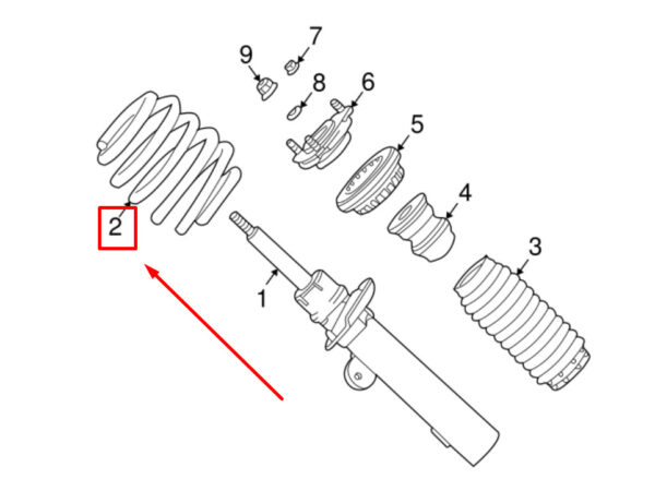 C2S14646 - JAGUAR X-TYPE X400 screw spring front C2S14646 NEW ORIGINAL