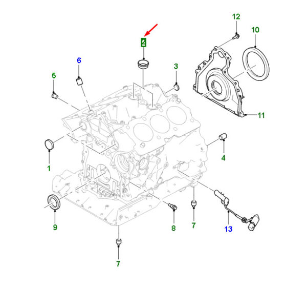 C2S23983 - JAGUAR F-PACE X761 Vent Housing Gasket C2S23983 NEW ORIGINAL