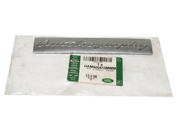 DAM500410MMM - Land Rover Range Rover III L322 Tailgate Emblem DAM500410MMM, NEW, ORIGINAL