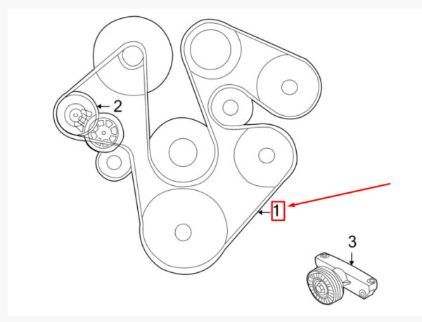 ERR6896 - LAND ROVER DISCOVERY II L318 Serpentine Drive Belt ERR6896 NEW Original