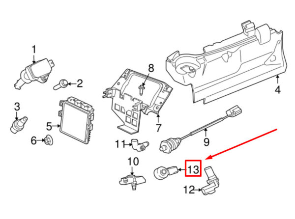 JD61212 - JAGUAR X-TYPE X400 Knock Sensor JD61212 NEW ORIGINAL