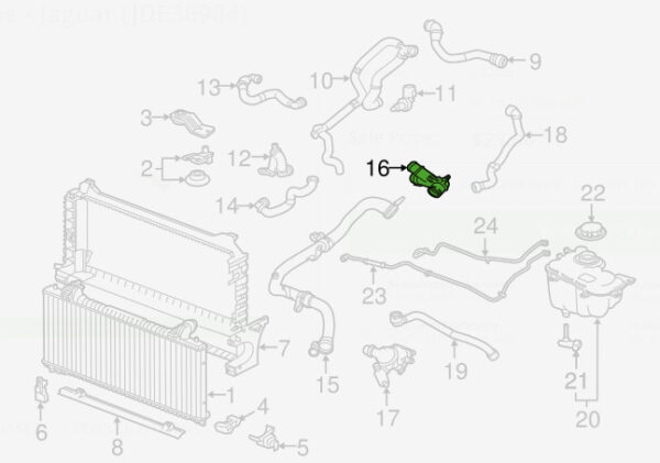 JDE36984 - Jaguar XE X760 Intake Manifold JDE36984 New Genuine