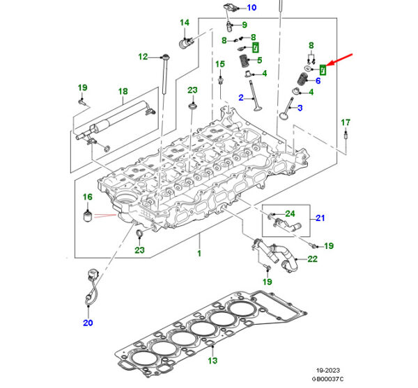 JDE38681 - JAGUAR F-PACE X761 Valve Cuff JDE38681 NEW ORIGINAL