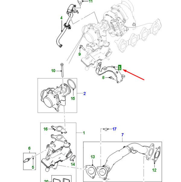 JDE38895 - JAGUAR F-PACE X761 Low Pressure Support Mount JDE38895, NEW, ORIGINAL