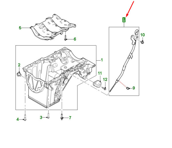 JDE40869 - Jaguar F-PACE X761 Oil Gauge JDE40869, Original Part