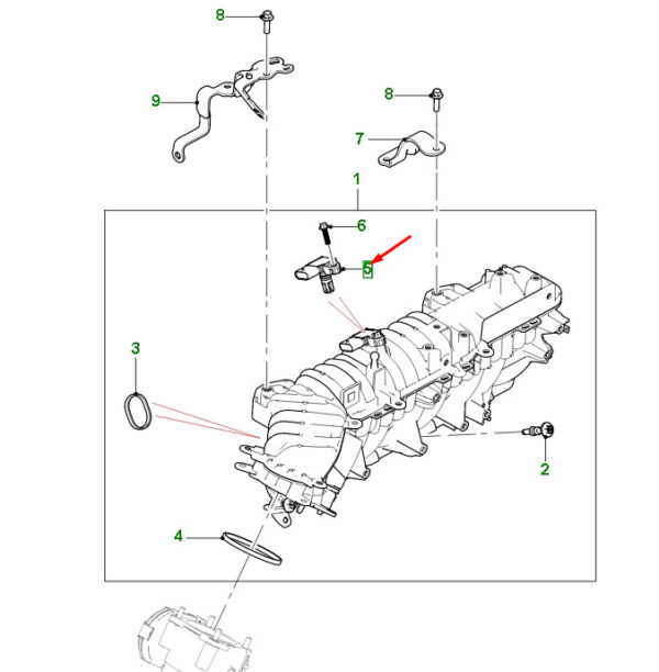 JDE41051 - JAGUAR F-PACE X761 MAP Sensor JDE41051 NEW ORIGINAL