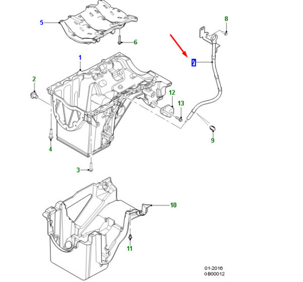 JDE41546 - Jaguar F-PACE X761 Oil Gauge JDE41546, Original Part