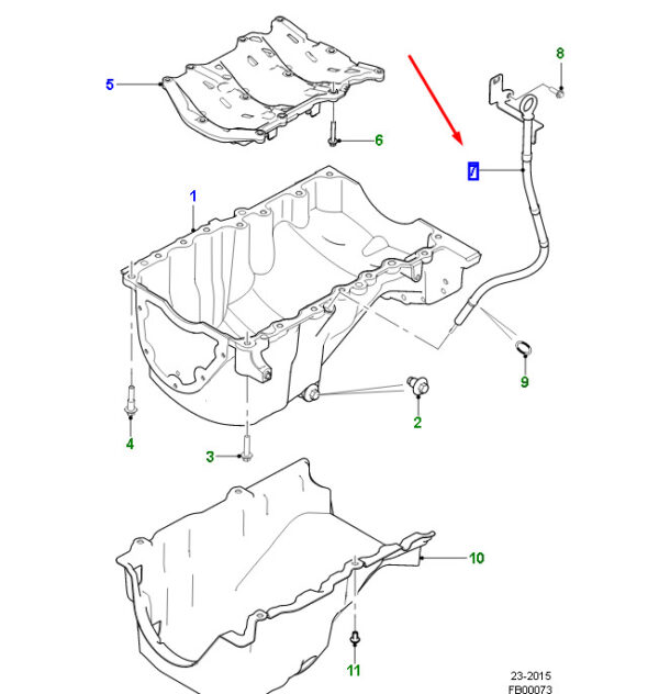JDE41613 - Jaguar XE X760 Dipstick JDE41613 NEW GENUINE
