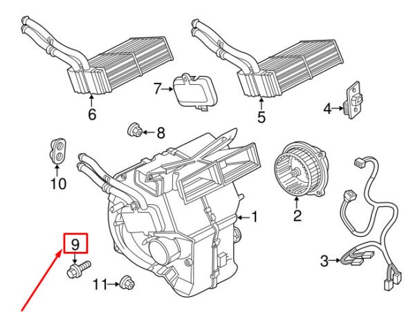 JPC6539L - LAND ROVER FREELANDER L314 Heater Lid Screw JPC6539L NEW GENUINE