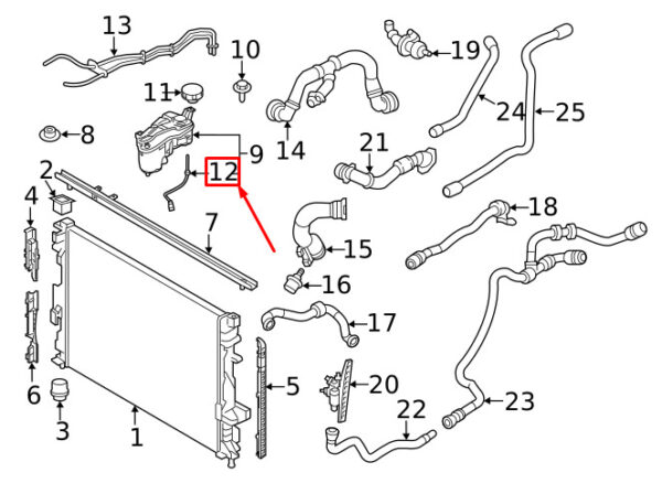 LR000930 - LAND ROVER FREELANDER L359 Engine Coolant Level Sensor LR000930 NEW GENUINE