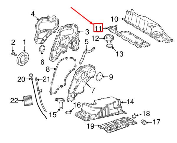 LR001978 - LAND ROVER FREELANDER L359 Motor Valve Lid Gasket LR001978 NEW GENUINE
