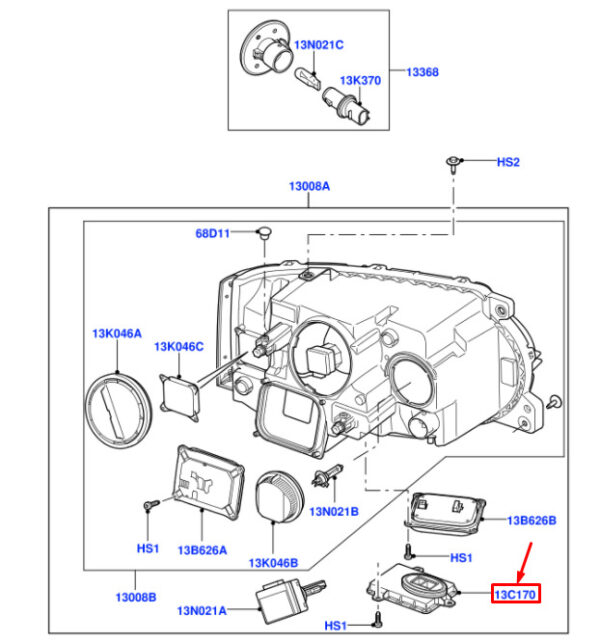 LR010785 - Land Rover Range Rover Sport L320 Xenon Headlight Ballast LR010785 Part