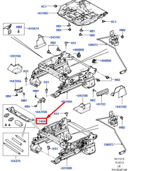LR023394 - LAND ROVER FREELANDER 2 L359 Front Seat Control Engine LR023394 NEW Original