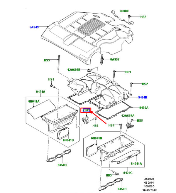 LR025788 - LR Range Rover IV L405 No Symposer Cover Plate LR025788 New Genuine