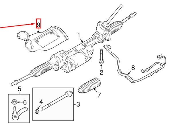 LR026262 - LR DISCOVERY SPORT L550 Steering Transmission Heat Shield LHD LR026262 NEW GENUINE