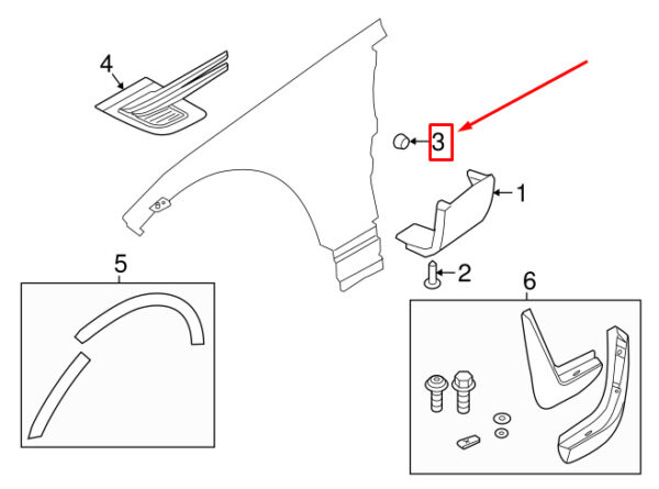LR028939 - LR DISCOVERY L462 Lower Mold Holder LR028939 NEW GENUINE