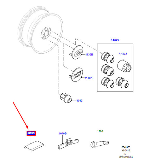 LR029257 - LAND ROVER RANGE ROVER EVOQUE L538 Wheel Weight Balancing LR029257 NEW ORIGINAL