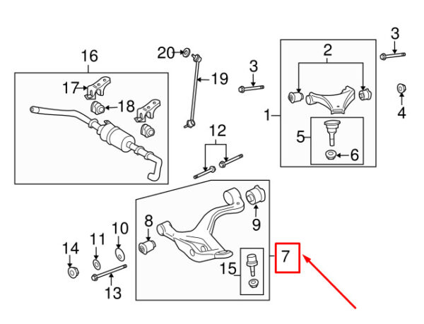 LR029302 - LR RANGE ROVER SPORT L320 Lower Left Lower Handlebar LR029302 NEW