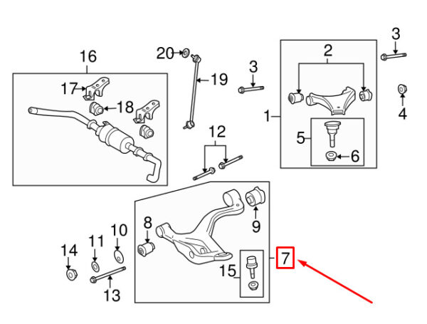 LR029306 - LR RANGE ROVER SPORT L320 Lower Left Lower Handlebar LR029306 NEW