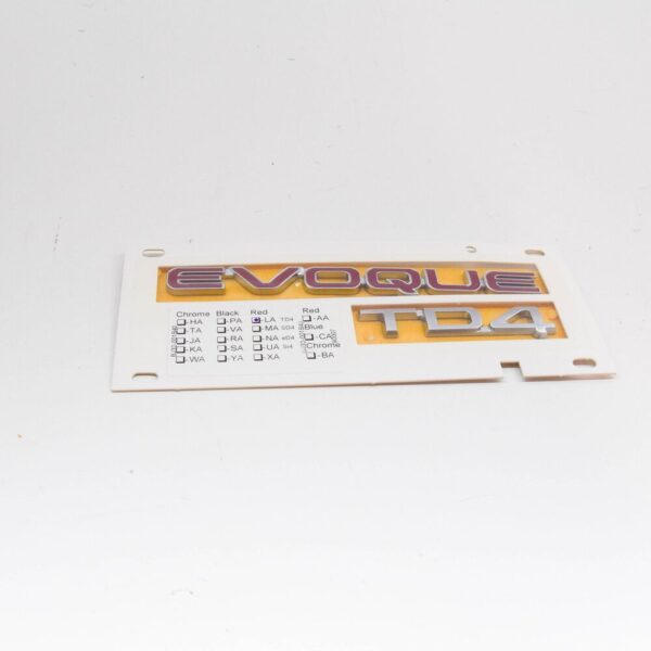 LR032326 - LAND ROVER RANGE ROVER EVOQUE L538 Rear Lid Name Plate LR032326 NEW GENUINE