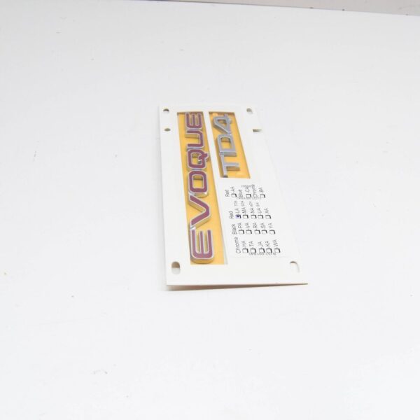 LR032326 - LAND ROVER RANGE ROVER EVOQUE L538 Rear Lid Name Plate LR032326 NEW GENUINE