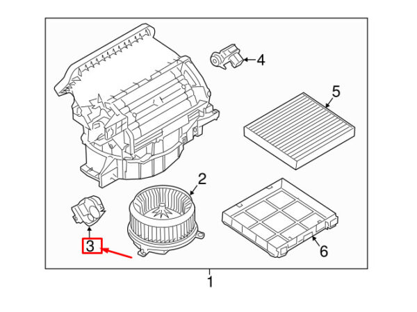 LR035742 - LR RANGE ROVER SPORT L494 Heater Stepper Motor LHD LR035742 NEW GENUINE