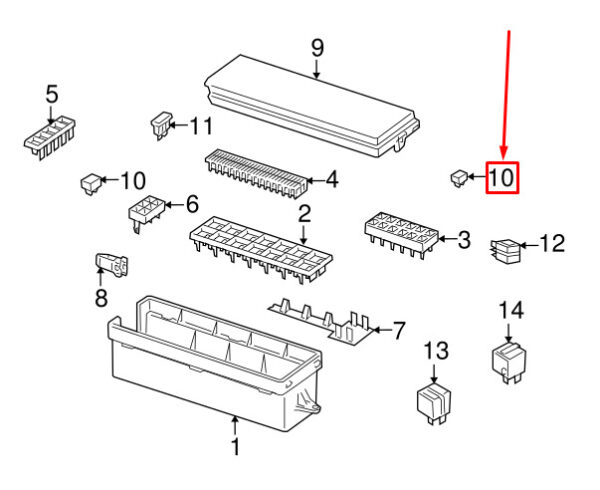 LR078836 - LAND ROVER DISCOVERY 4 L319 Fusible Link LR078836 NEW GENUINE