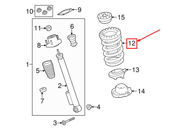 LR081571 - LAND ROVER DISCOVERY V L462 REAR COIL SPRING LR081571 NEW GENUINE
