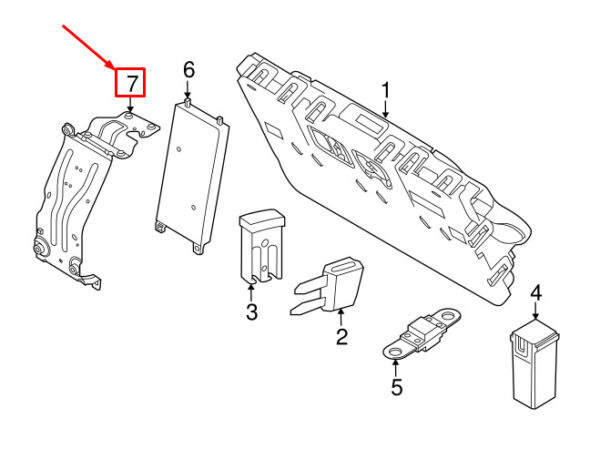 LR082106 - LAND ROVER DISCOVERY V L462 Instrument Panel Mount LR082106 NEW GENUINE