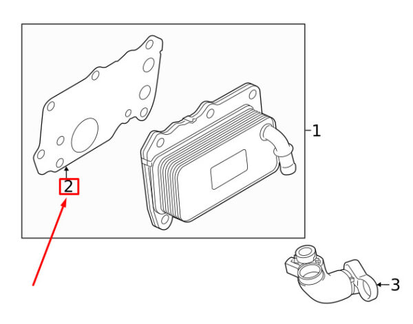 LR092056 - LAND ROVER RANGE ROVER EVOQUE L538 Oil Cooler Gasket LR092056 NEW GENUINE
