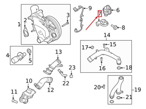 LR092140 - LAND ROVER RANGE ROVER VELAR L560 AUXILIARY PUMP MOUNT LR092140 NEW GENUINE
