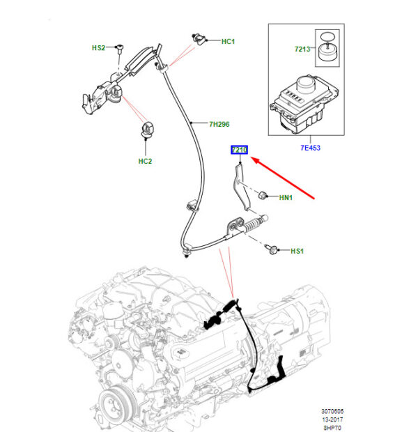 LR092831 - LR Range Rover Velar L560 Shift Lever LR092831 NEW ORIGINAL