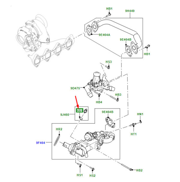 LR095785 - Land Rover Range Rover Velar L560 Temperature Sensor O-Ring LR095785 NEW ORIGINAL