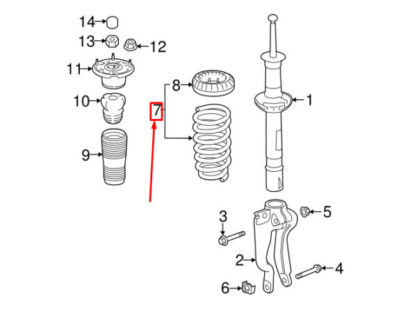 LR095858 - LAND ROVER DISCOVERY V L462 FRONT COIL SPRING LR095858 NEW GENUINE