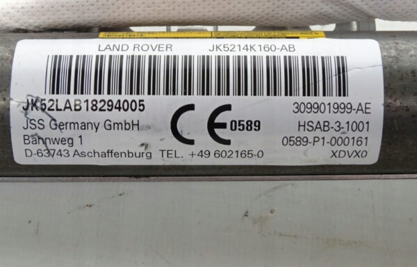 LR101249 - Land Rover Range Rover IV L405 Roof Curtain Left, SRS, LR101249, Original Part