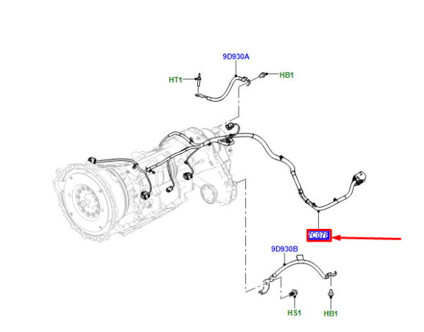 LR102292 - LAND ROVER DISCOVERY V L462 Transmission Wiring LR102292 NEW ORIGINAL