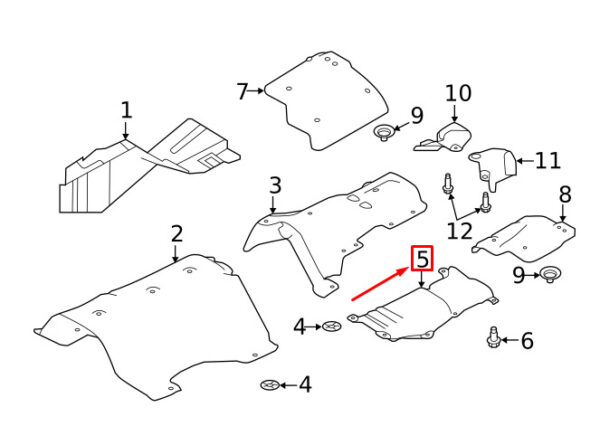 LR137639 - LAND ROVER RANGE ROVER IV L405 REAR FLOOR PANEL LR137639 NEW GENUINE