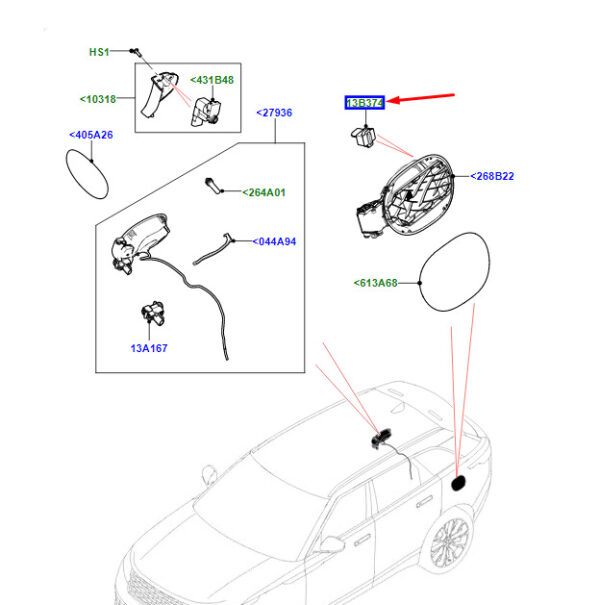 LR140352 - Land Rover Range Rover Velar L560 Dual Charging Socket Lamp LR140352 NEW GENUINE