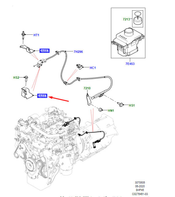 LR141630 - LAND ROVER RANGE ROVER VELAR L560 Gear Change Link Bracket LR141630 NEW GENUINE