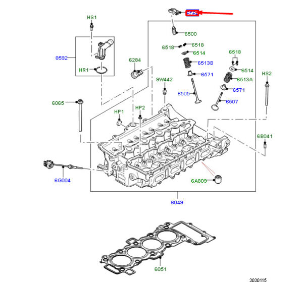 LR163044 - LAND ROVER RANGE ROVER IV L405 engine valve rocker arm LR163044 NEW original