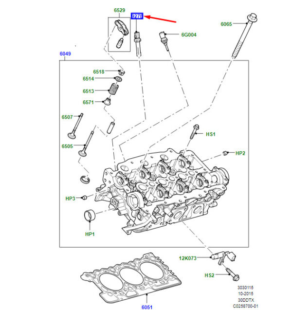 LR181087 - Oil Pressure Switch for Land Rover Range Rover Velar L560, LR181087, Original Part
